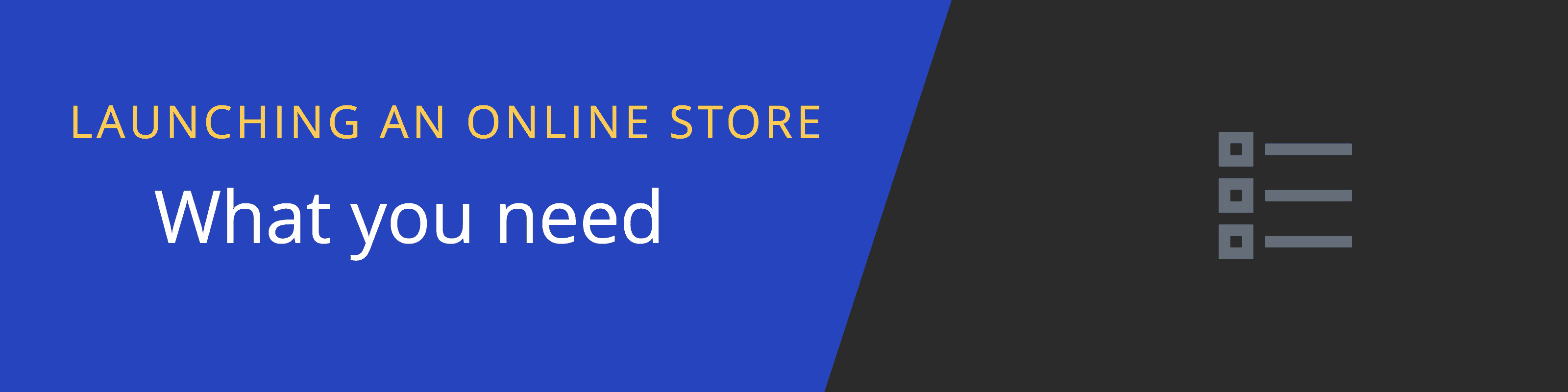 what you need to launch online store