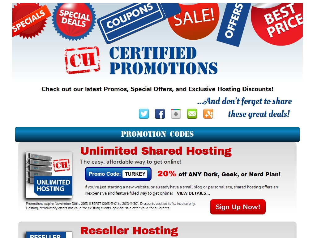 Certified Hosting Cyber Monday