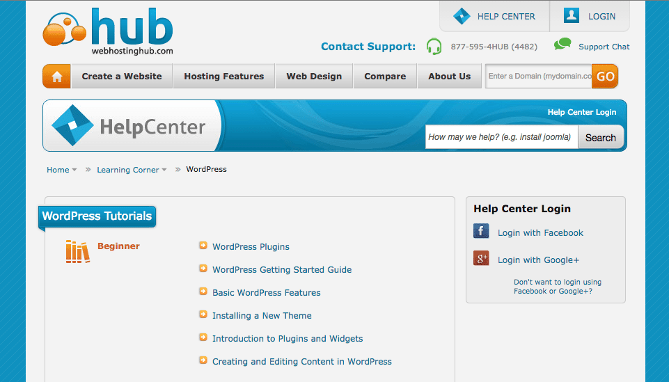 WebHostingHub Help Center WP