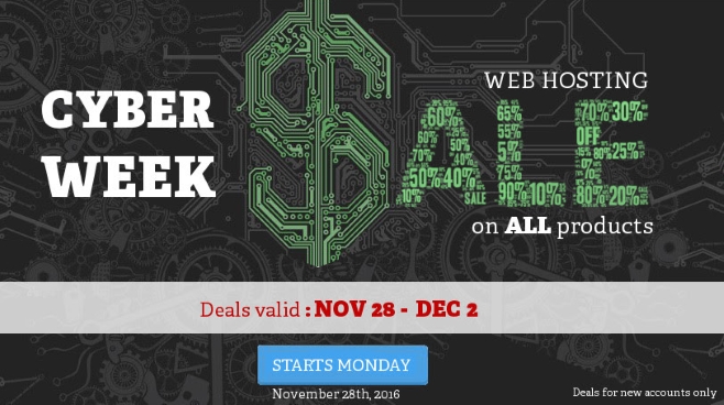 InMotion Hosting Cyber Week Deal 2016