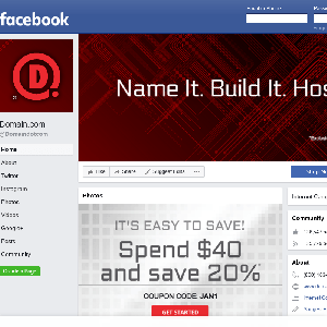 Facebook profile for Domain.com