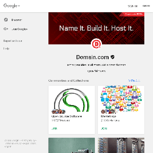 Google+ profile for Domain.com