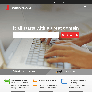 Domain.com homepage