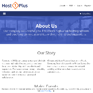 Host1Plus about page