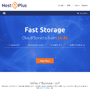 Host1Plus homepage