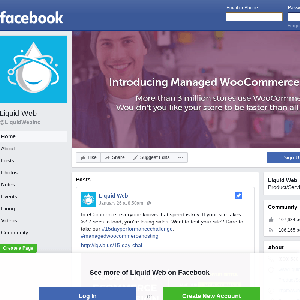 Facebook profile for LiquidWeb