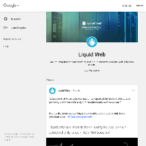 Google+ profile for LiquidWeb