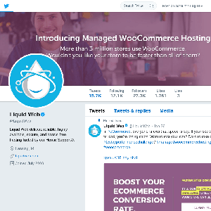 Twitter profile for LiquidWeb