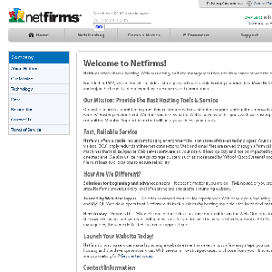 NetFirms about page