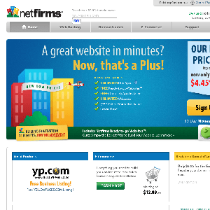 NetFirms homepage