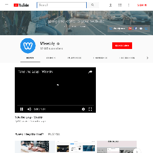 YouTube profile for Weebly