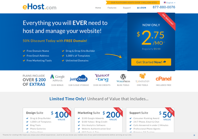 eHost.com screenshot