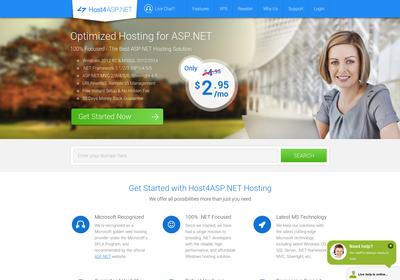 Host4ASP.NET screenshot
