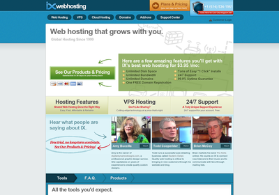 IX+Web+Hosting screenshot