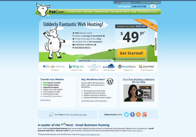 Fat+Cow.com screenshot