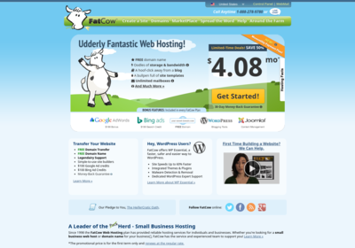 Fat+Cow.com screenshot