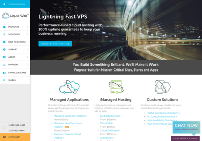 LiquidWeb screenshot