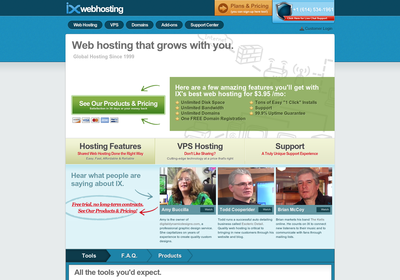 IX+Web+Hosting screenshot