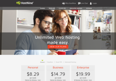 HostNine screenshot