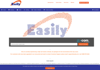 Captura de pantalla de Easily.co.uk