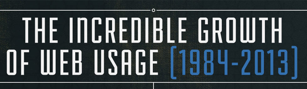 The Incredible Growth of Web Usage [1984-2013]