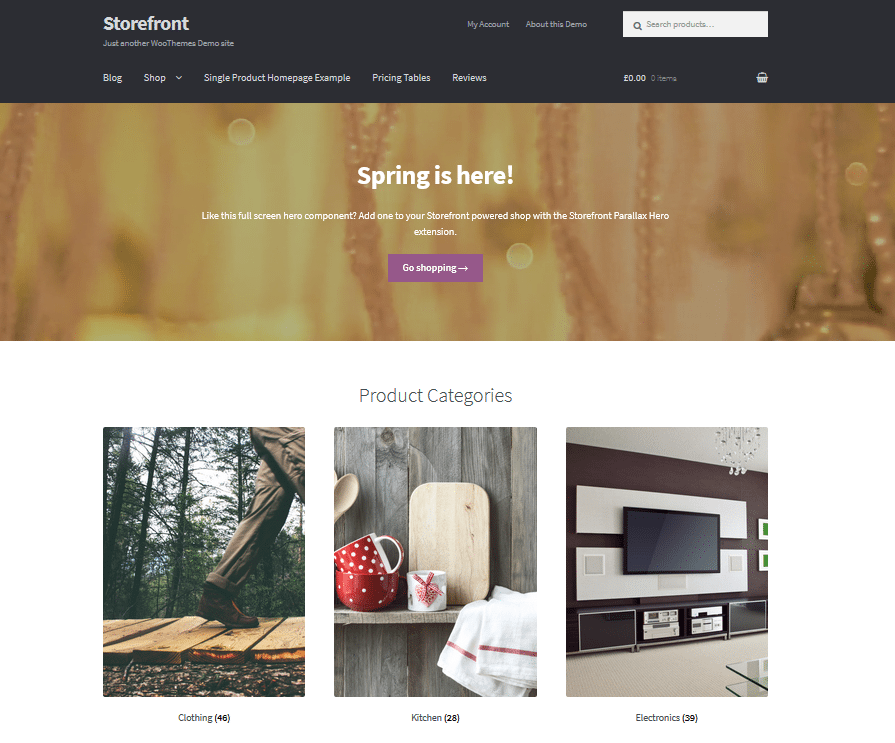 WooCommerce Storefront