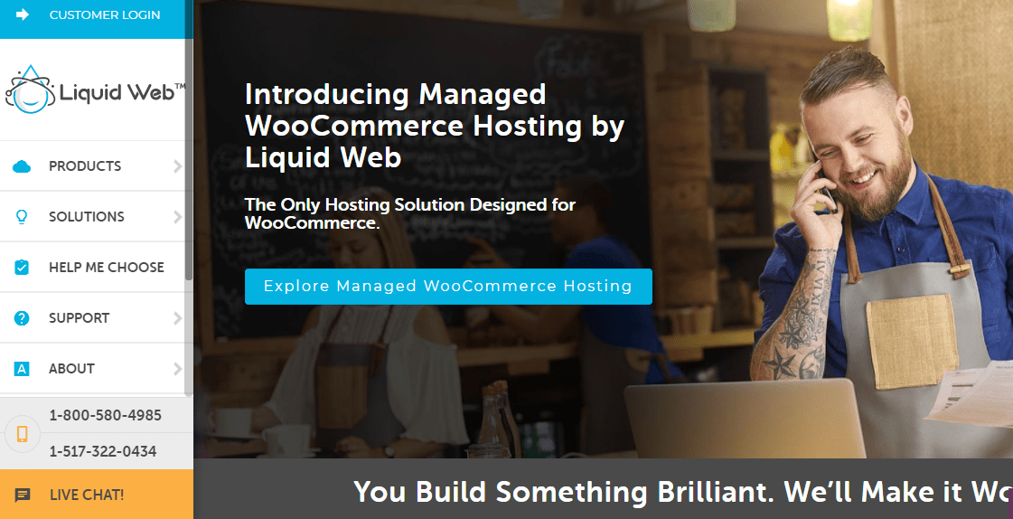LiquidWeb screenshot LiquidWeb Homepage screenshot