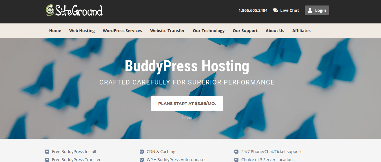 Siteground BuddyPress Hosting