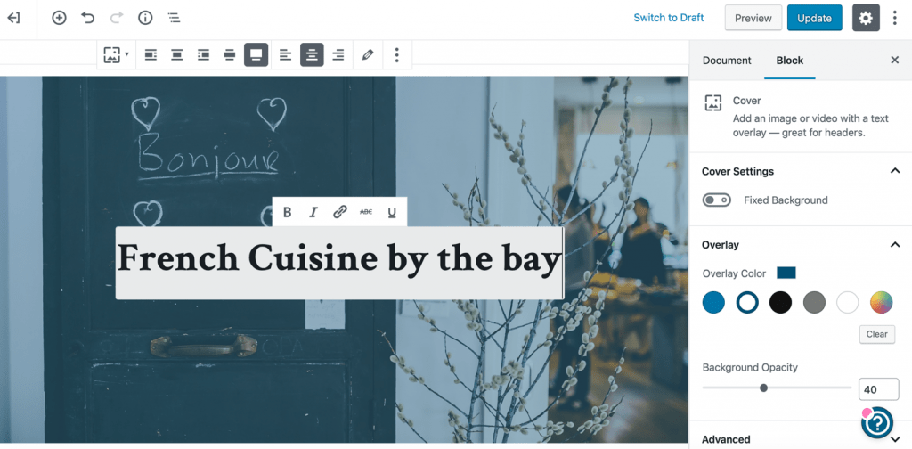 WordPress.com editing
