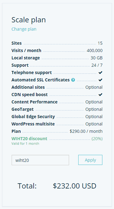 wp engine scale