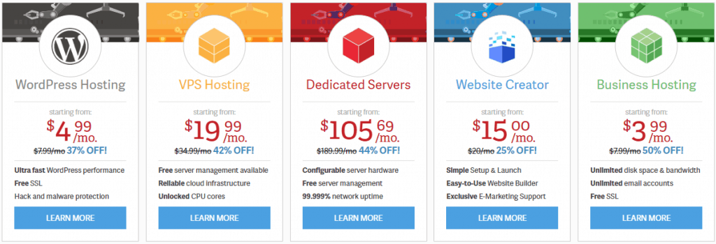 InMotion Hosting Plans