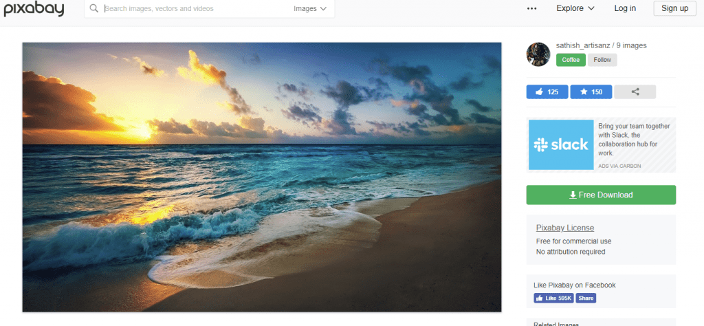 Pixabay sample image page