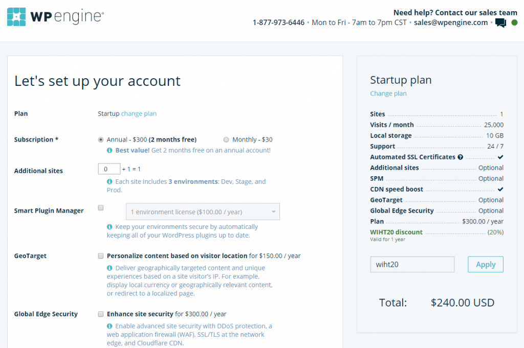 WP Engine Startup Order