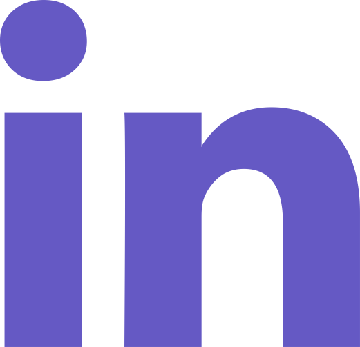 Linkedin Icon Purple