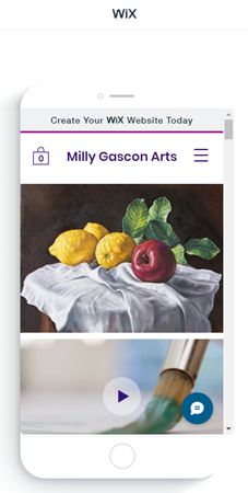 Wix In Mobile View