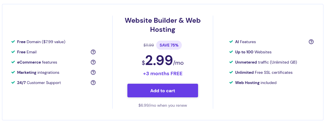 Hostinger Plans and Pricing