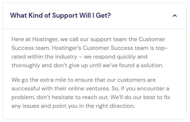 Hostinger Support
