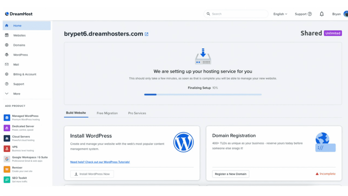 DreamHost 2