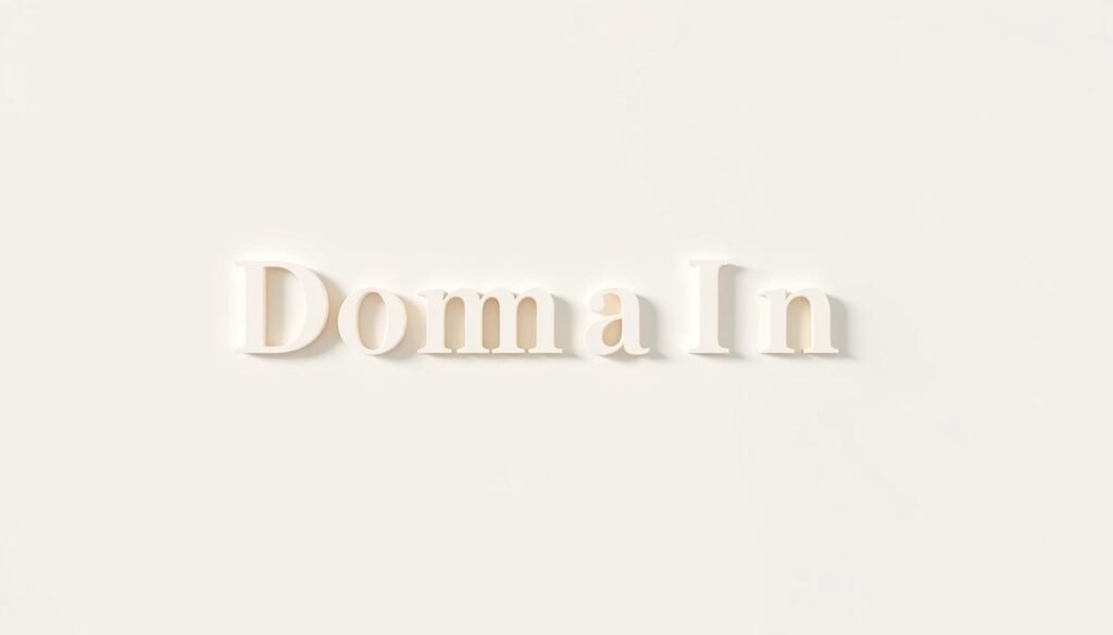 A minimalist domain name rendered against a clean, neutral background. The text is simple, elegant, and highly legible, conveying a sense of timeless sophistication. The letters appear to be 3D-modeled, with subtle highlights and shadows that give them depth and dimension. The domain name is centered within the frame, with ample negative space surrounding it to create a sense of balance and focus. The lighting is soft and diffused, creating a warm, inviting atmosphere that complements the branding aesthetic. The overall composition is polished, professional, and designed to showcase the domain name as the central, captivating element.