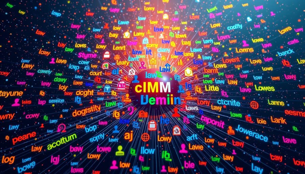 A vibrant array of colorful domain extensions, each representing a unique digital identity, arranged in a dynamic, futuristic composition. A central hub of interconnected extensions, surrounded by a galaxy of complementary top-level domains, all illuminated by a warm, directional lighting that casts subtle shadows, creating depth and dimension. The scene conveys a sense of the limitless possibilities and the power of choosing the right domain extension to establish a strong online presence, reflecting the subject's importance in the context of the article.