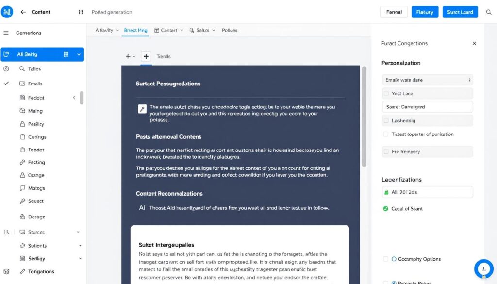 AI-powered email content generation in a Klaviyo alternative platform