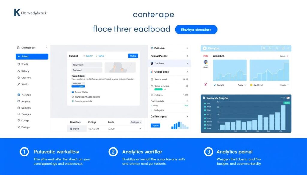 Email marketing dashboard showing key features of a Klaviyo alternative