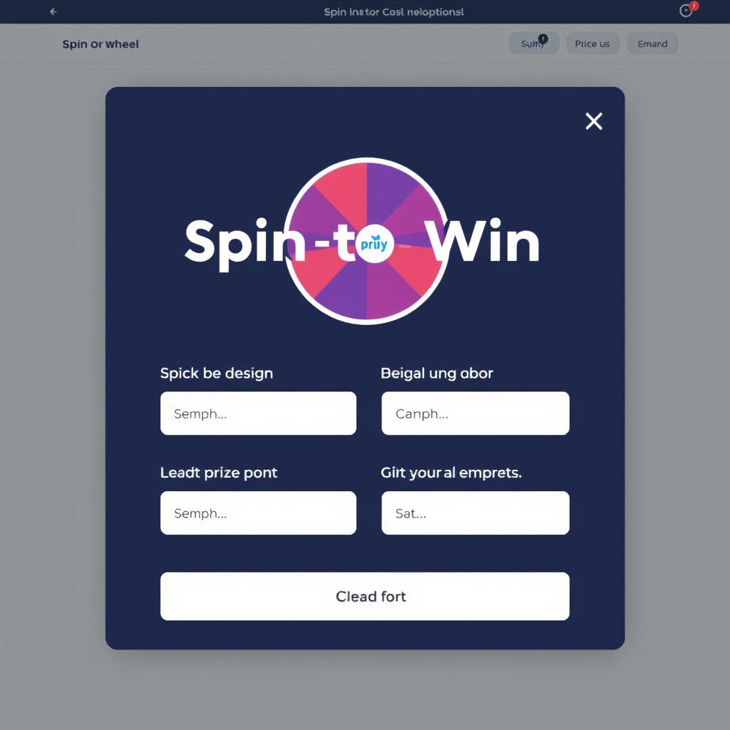 Privy spin-to-win wheel popup for email capture