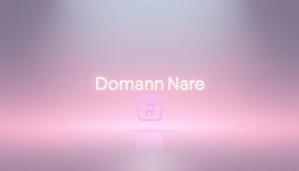 a clean, minimalist, and visually appealing digital illustration of a free domain name concept. The foreground depicts a floating, wireframe 3D domain name icon, with a glowing, ethereal quality. The middle ground features a serene, pastel-colored background, with a subtle gradient effect conveying a sense of openness and freedom. The lighting is soft and diffused, creating a calm and inviting atmosphere. The overall composition is balanced, with the domain name icon taking center stage, and the background providing a complementary, understated setting. The image should evoke a feeling of ease and accessibility when it comes to obtaining a free domain name for one's website.